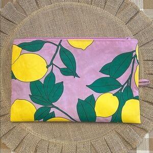 Baggu Lemon Tree Large Flat Pouch